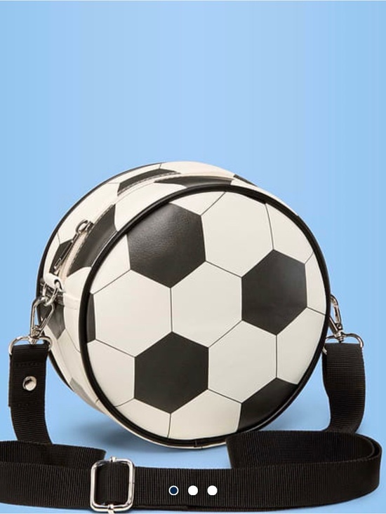 Old Navy Handbags - Old Navy Black and White Soccer Ball Crossbody Bag